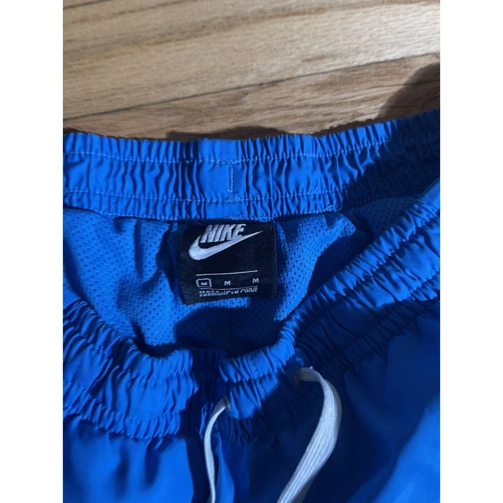 Nike Swim Trunks Men's Medium Blue Volley Shorts Mesh Lined Drawstring Beach